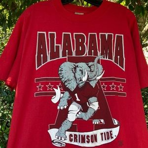 Vintage 90s Alabama Crimson Tide Delta Single Stitch Tee
